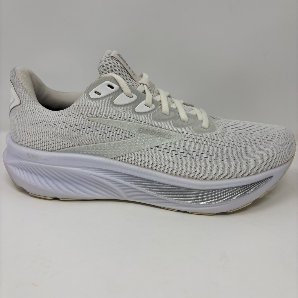 Brooks Ghost 17 Women's Size 10 White Athletic Running Shoes (1204311B151)